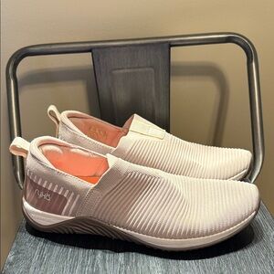 Ryka Women's Pink Ribbed Slip-On Shoes